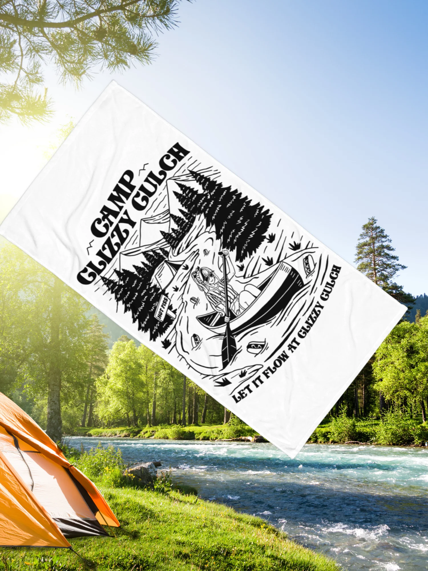 Camp Glizzy Gulch Official Medium Beach Towel product image (1)