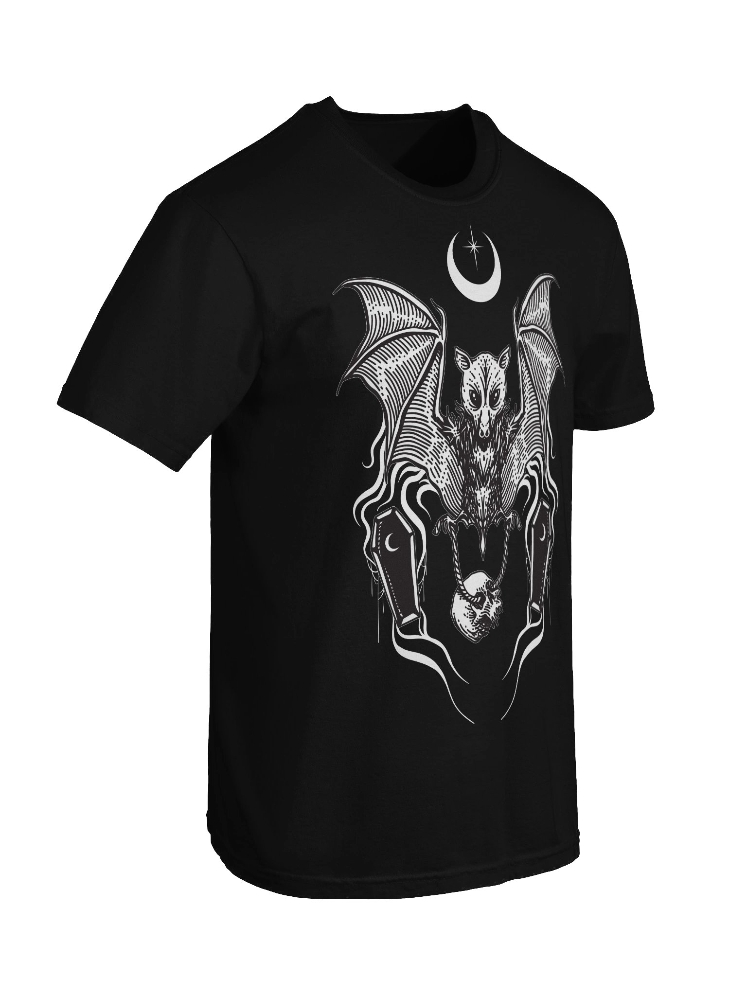 Gothic Bat and Skull Comfort Tee product image (7)