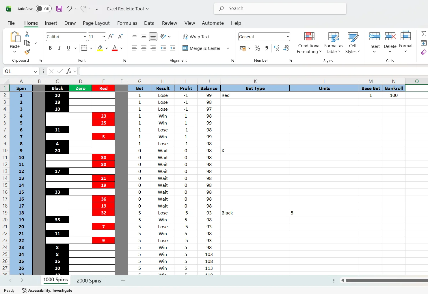 Excel Roulette Tool product image (5)