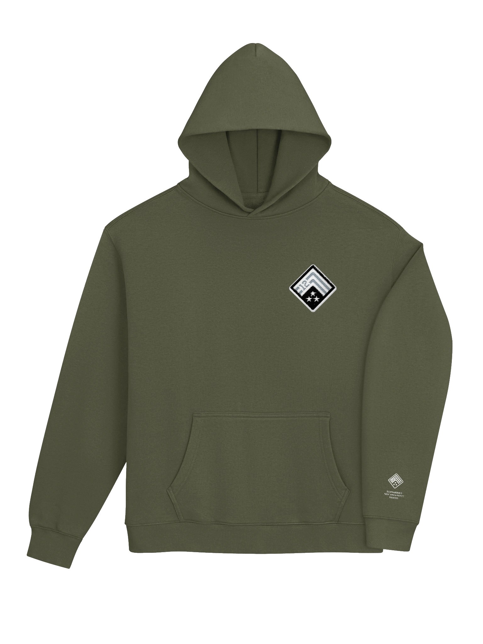Schwarber’s Neighborhood Heroes Premium Hoodie (BREAST LOGO) product image (4)