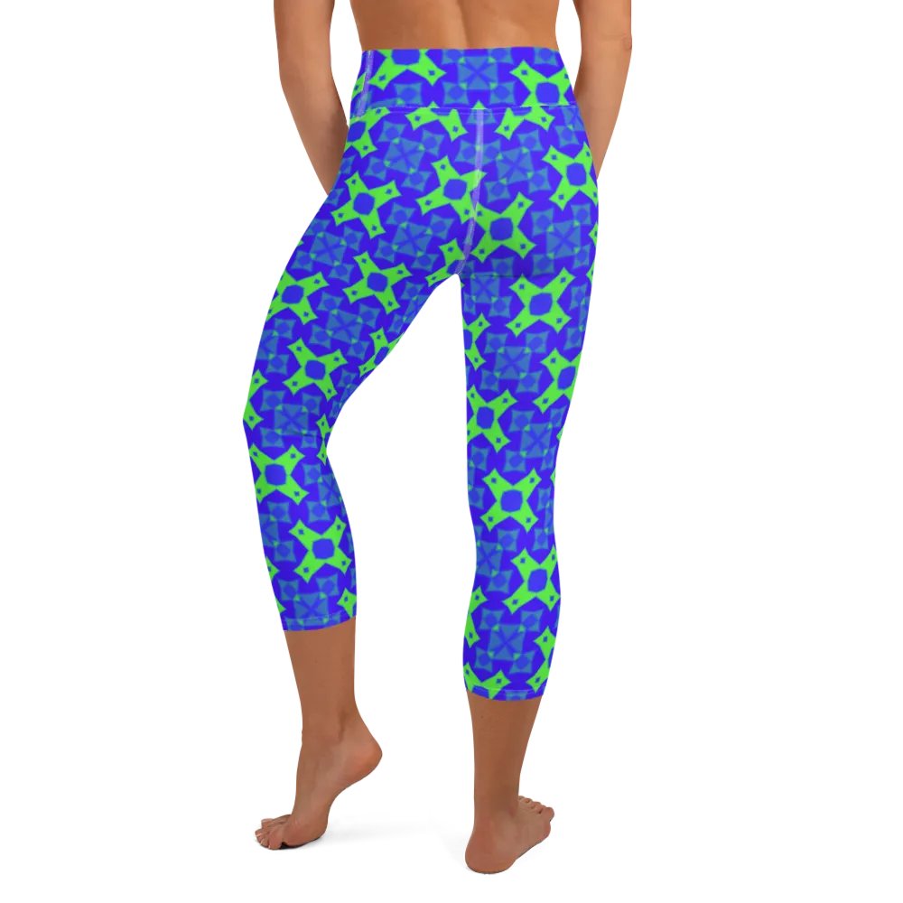 Grid Glamour Capri Leggings product image (8)