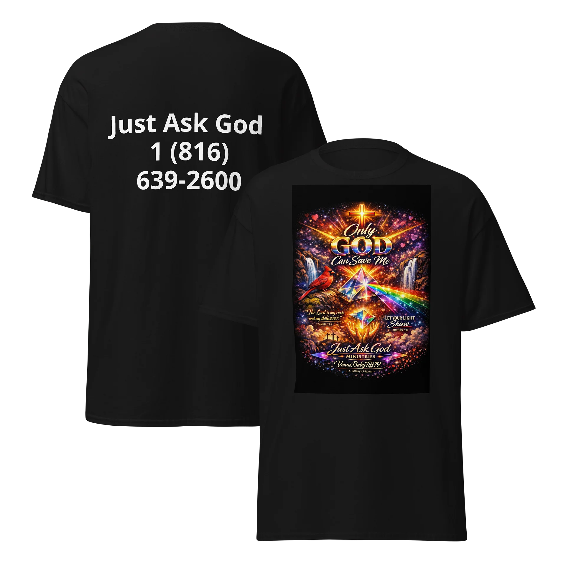Cosmic Cross Inspirational T-Shirt product image (5)