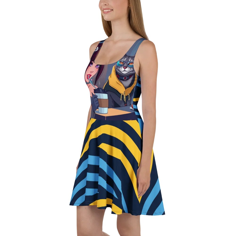 Skater Dress-Purrfectly Sophisticated product image (3)
