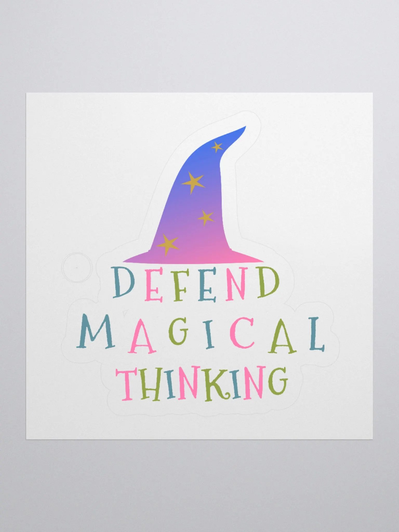 Defend Magical Thinking Sticker product image (1)