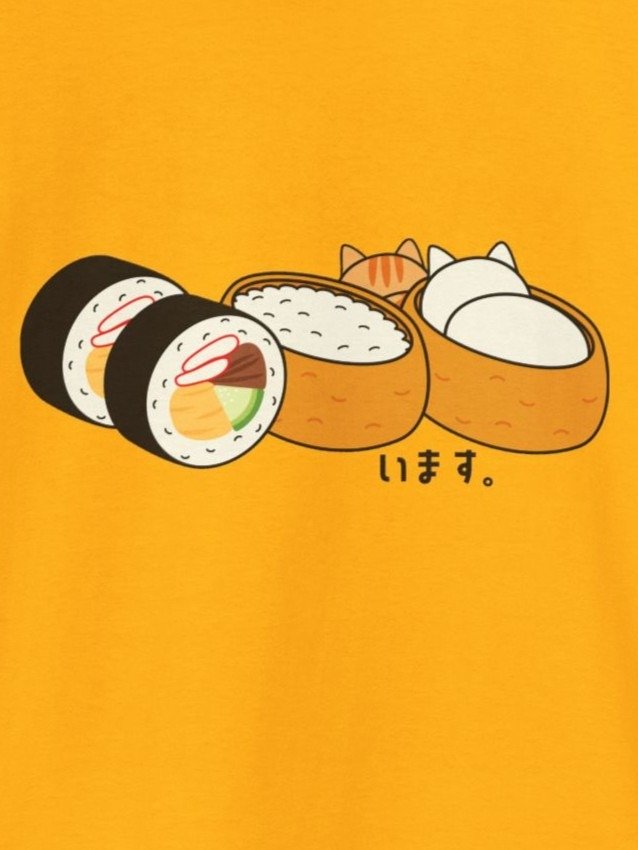 Inari Sushi and Futomaki Cat - Unisex Youth Heavyweight T-shirt product image (1)