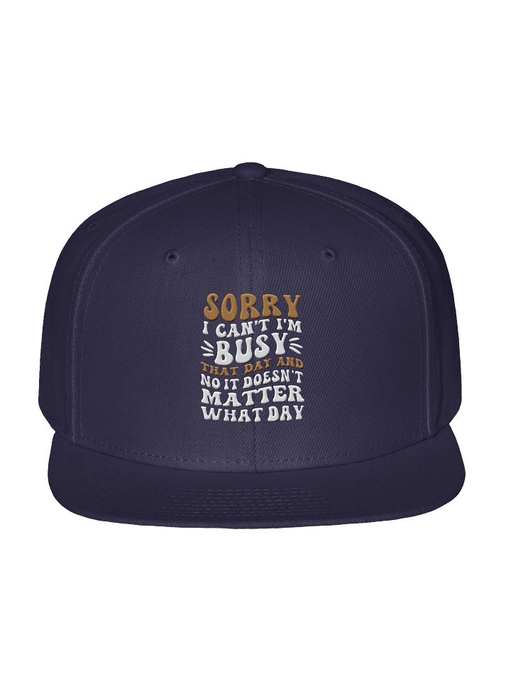 I'm Busy Logo Snapback Cap product image (6)