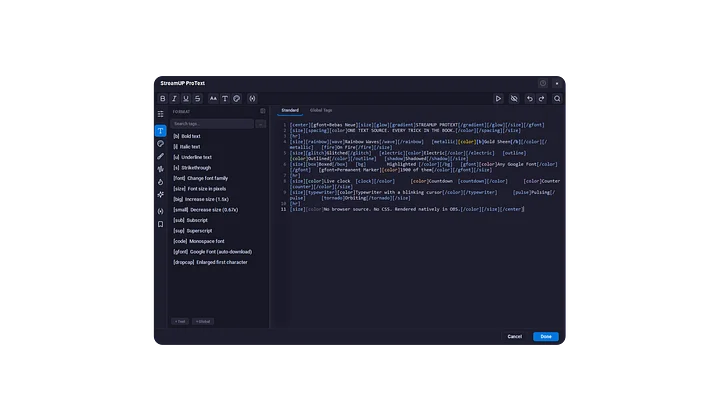OBS Plugin - SteamUP ProText product image (2)