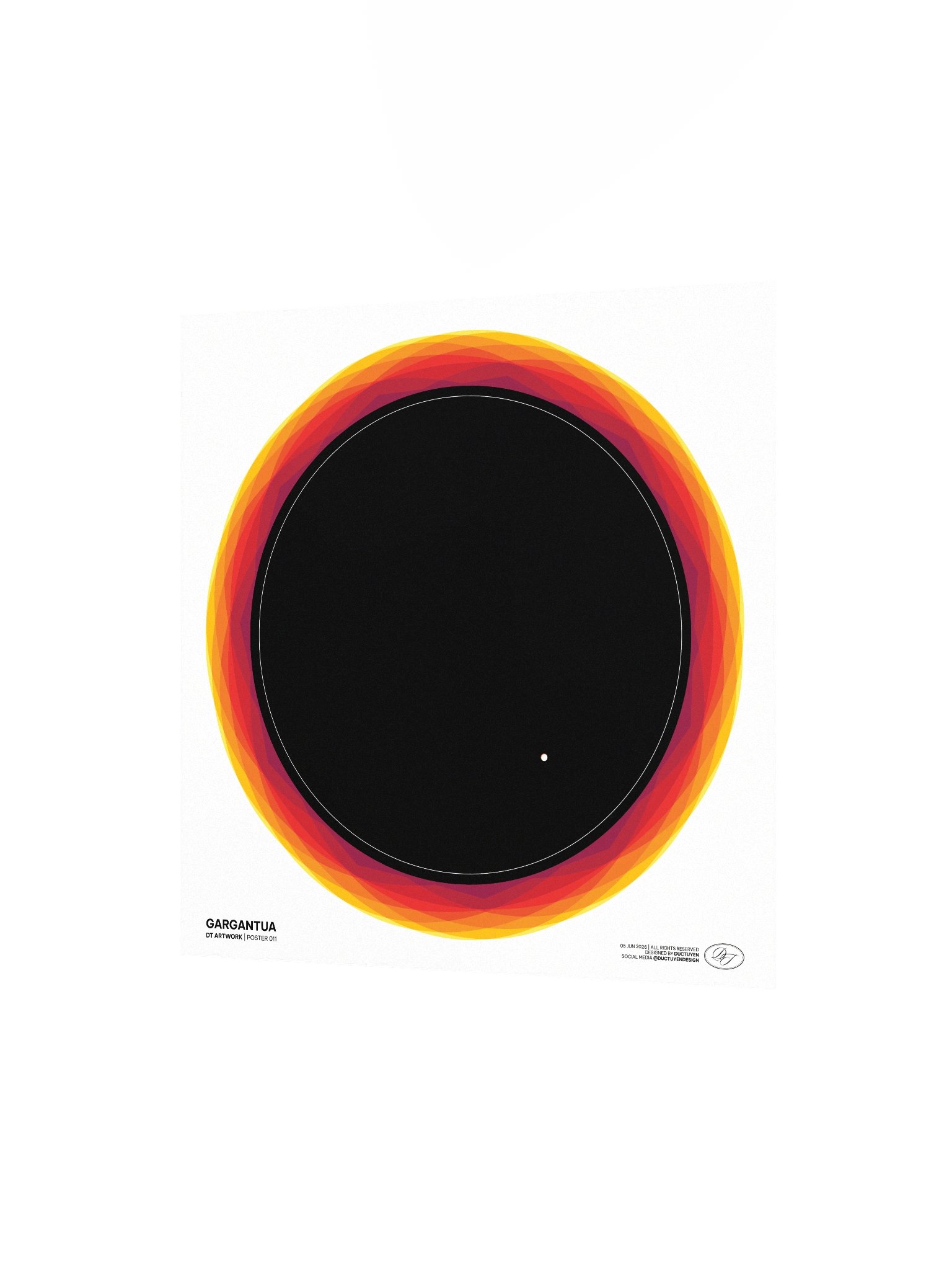 "GARGANTUA" Blackhole Print Poster (Unframe) product image (34)
