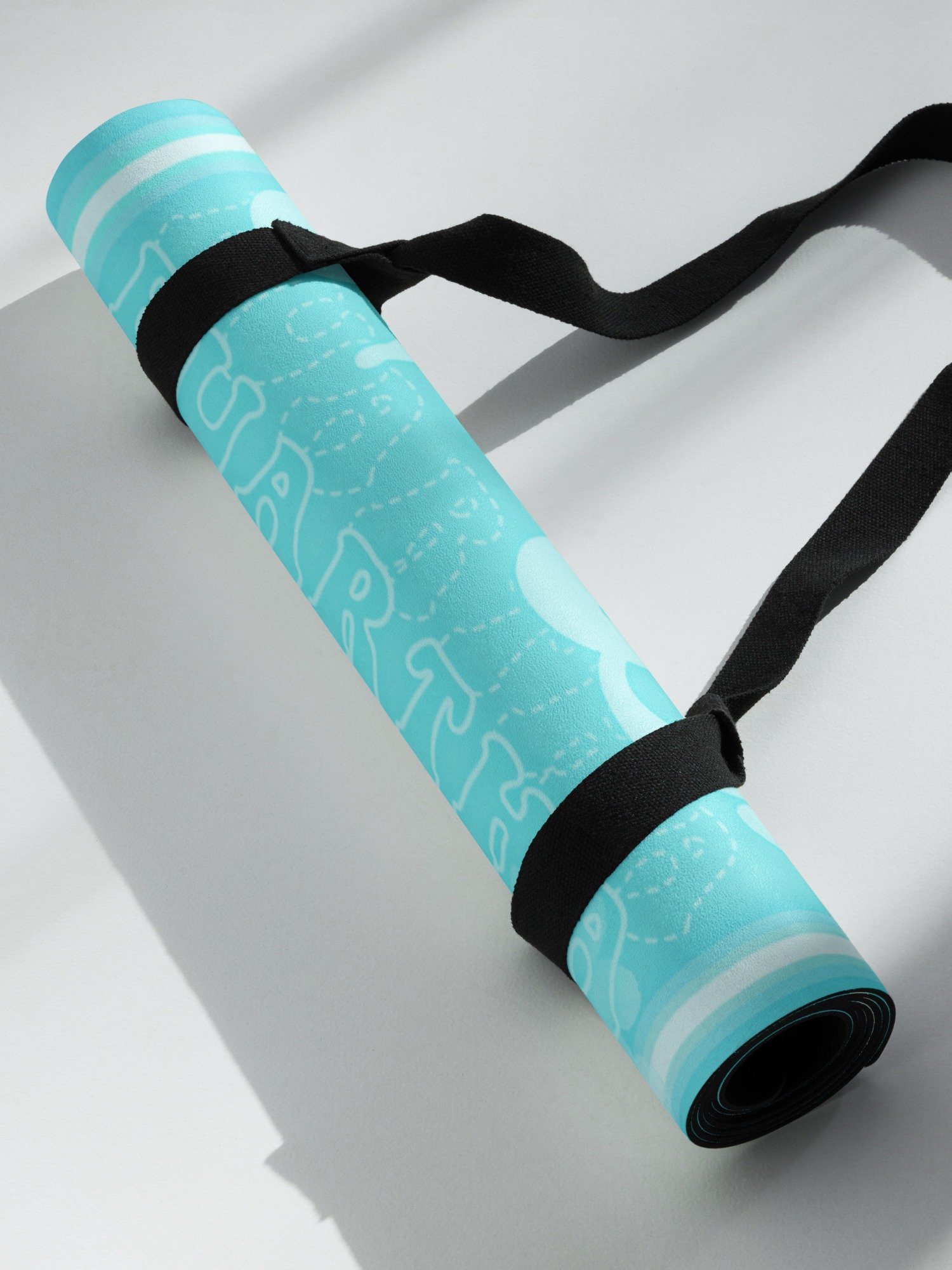 Ná bí buartha - Irish Language Yoga Mat in Peppermint 🧘🏻‍♀️ product image (8)