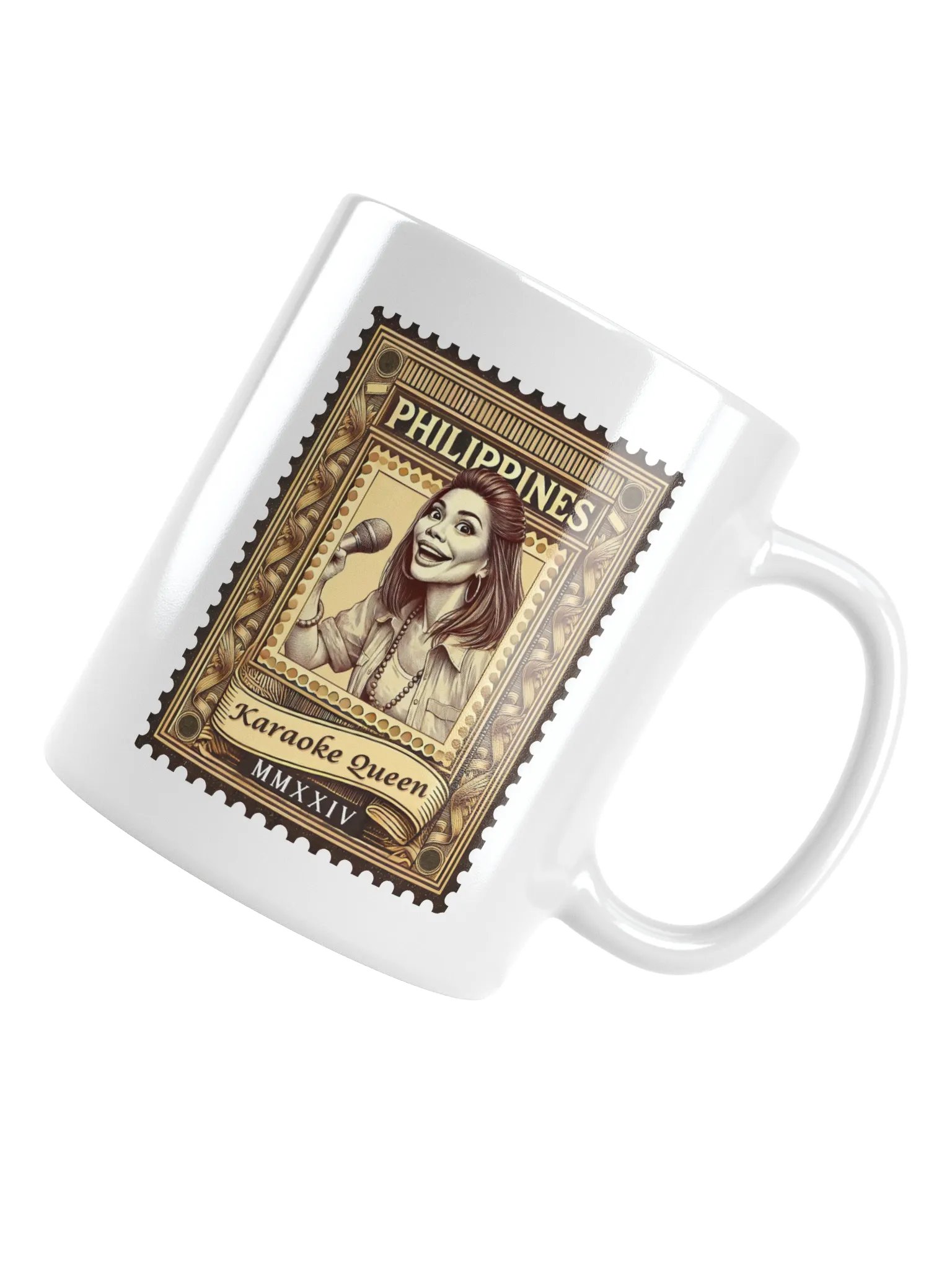 Karaoke Queen White Glossy Mug product image (5)