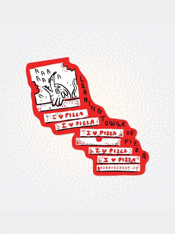 Leaning Tower of Pizza Sticker product image (1)