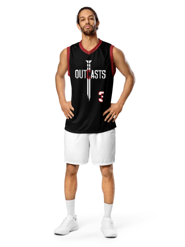 Outcasts Basketball Jersey Red/Black product image (1)