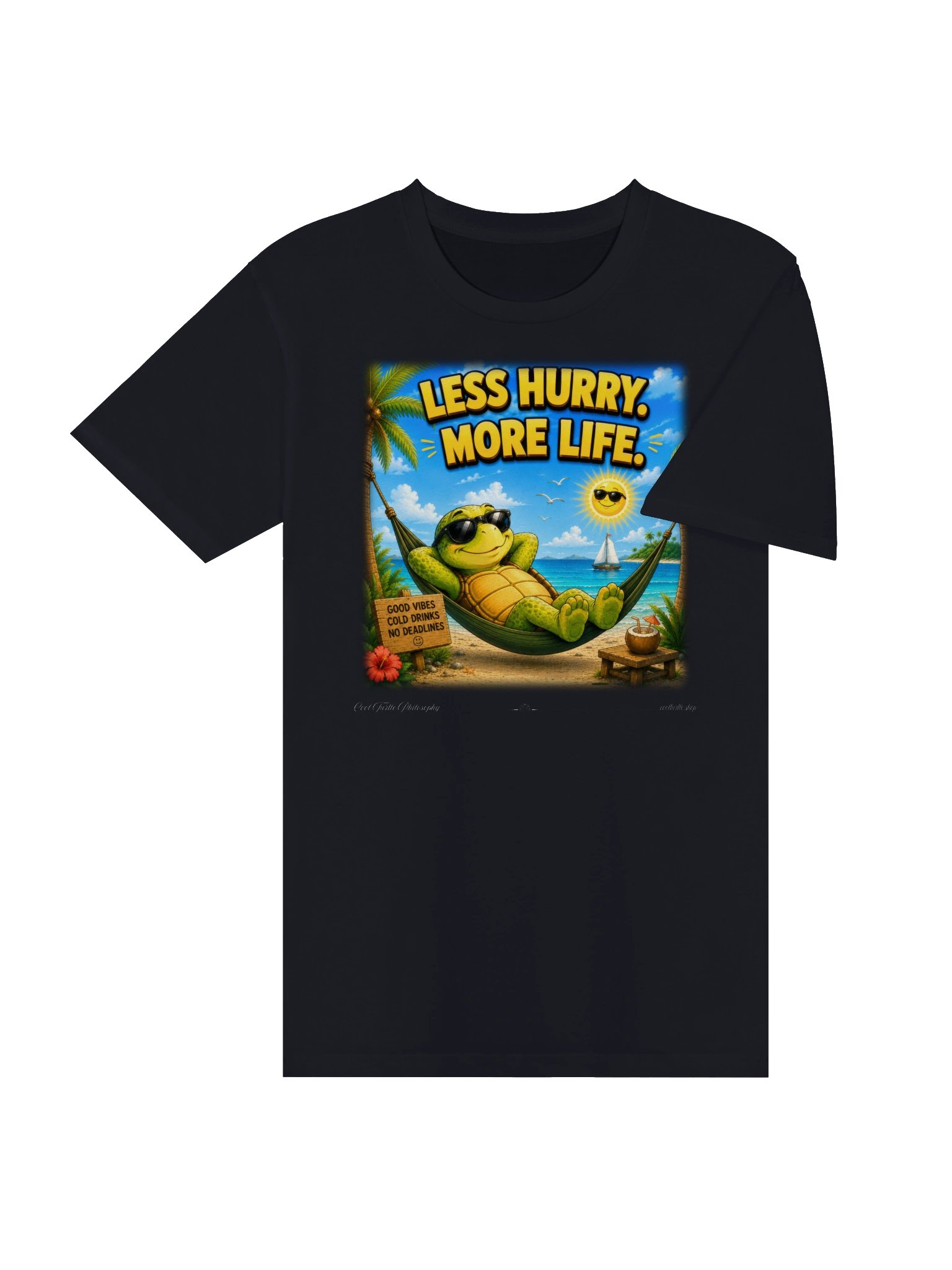 LESS HURRY. MORE LIFE. — AS Colour 5001T Premium T-Shirt product image (7)