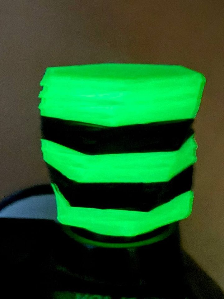 STRIPE GlowSpiral XL — Glow-in-the-Dark Neon Green Control Knob (Compatible with Uniden® SDS100) product image (2)