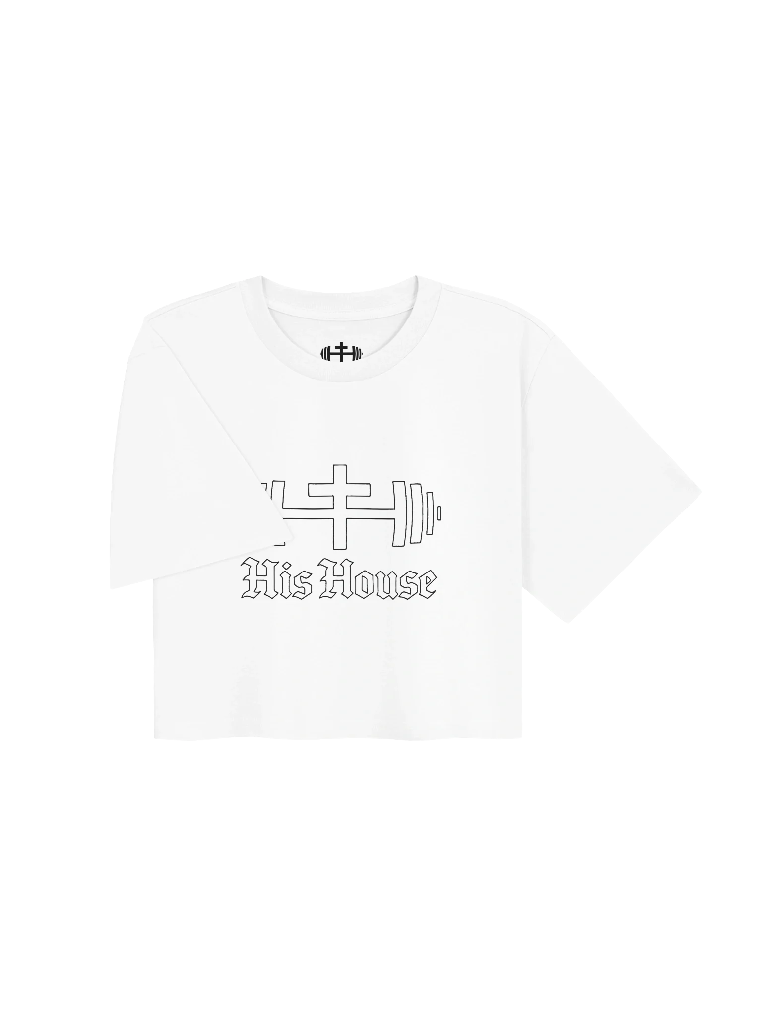 His House Womens Classic Crop Tee - Orchid/White/Ecru by His House