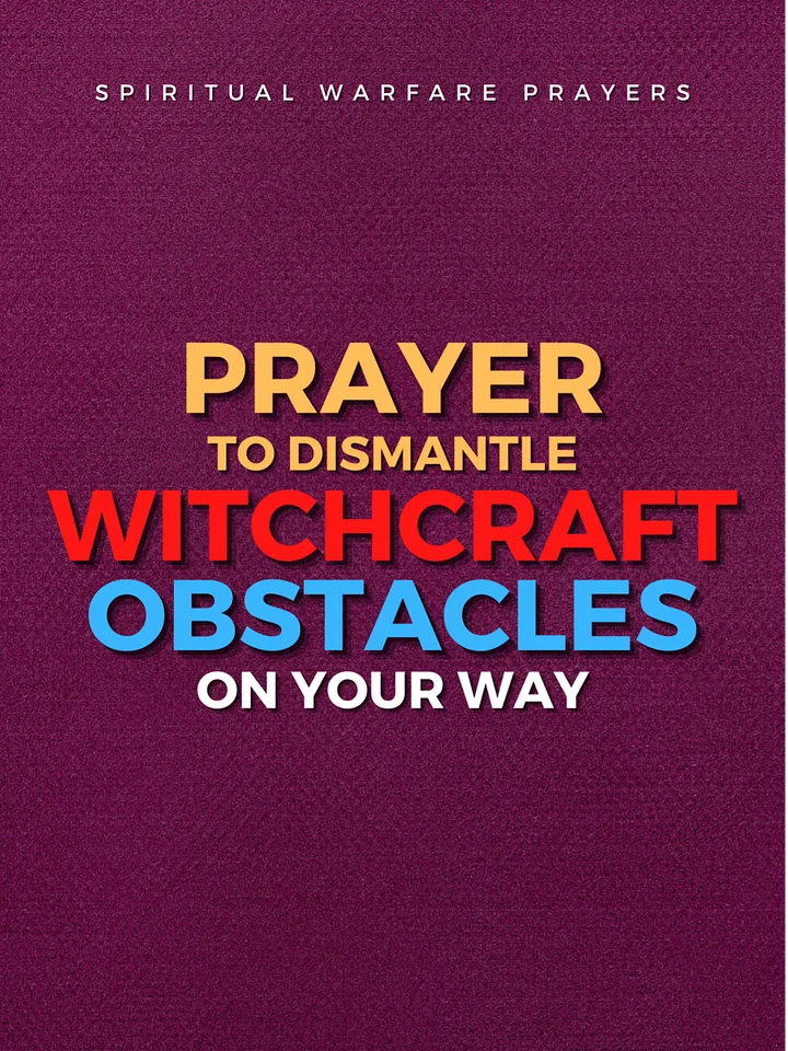 Prayer Against Witchcraft Obstacles product image (1)