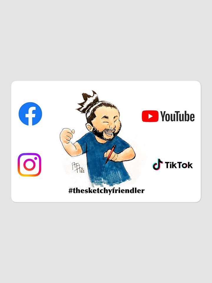 Sketchy Friendler - Bumper/Whatever Sticker product image (1)