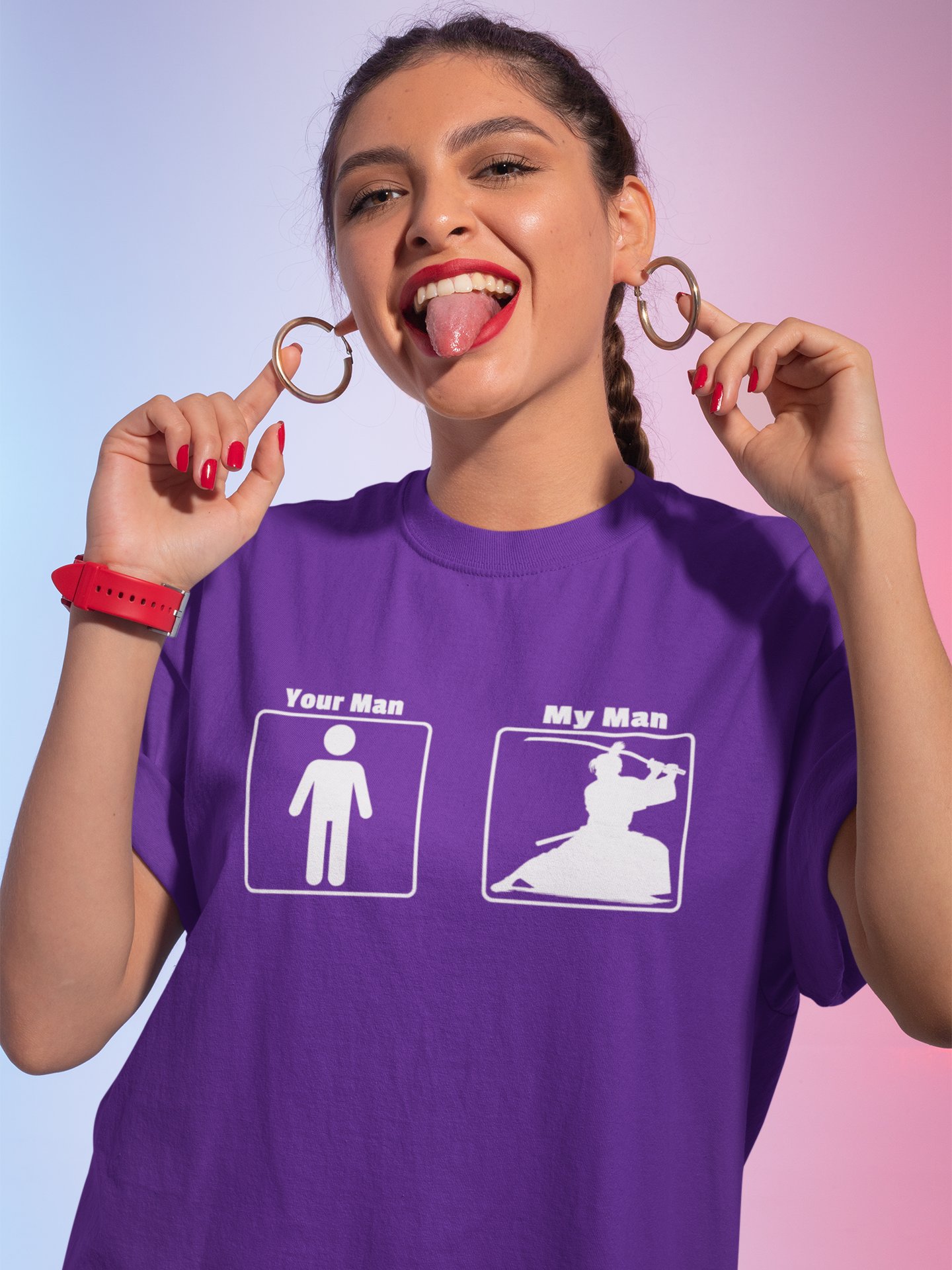 My Man Samurai Funny T-shirt product image (2)