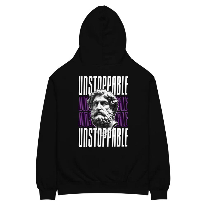 "Unstoppable" Premium Unisex Hoodie - Front & Back Graphic Print Oversized Hoodie product image (1)