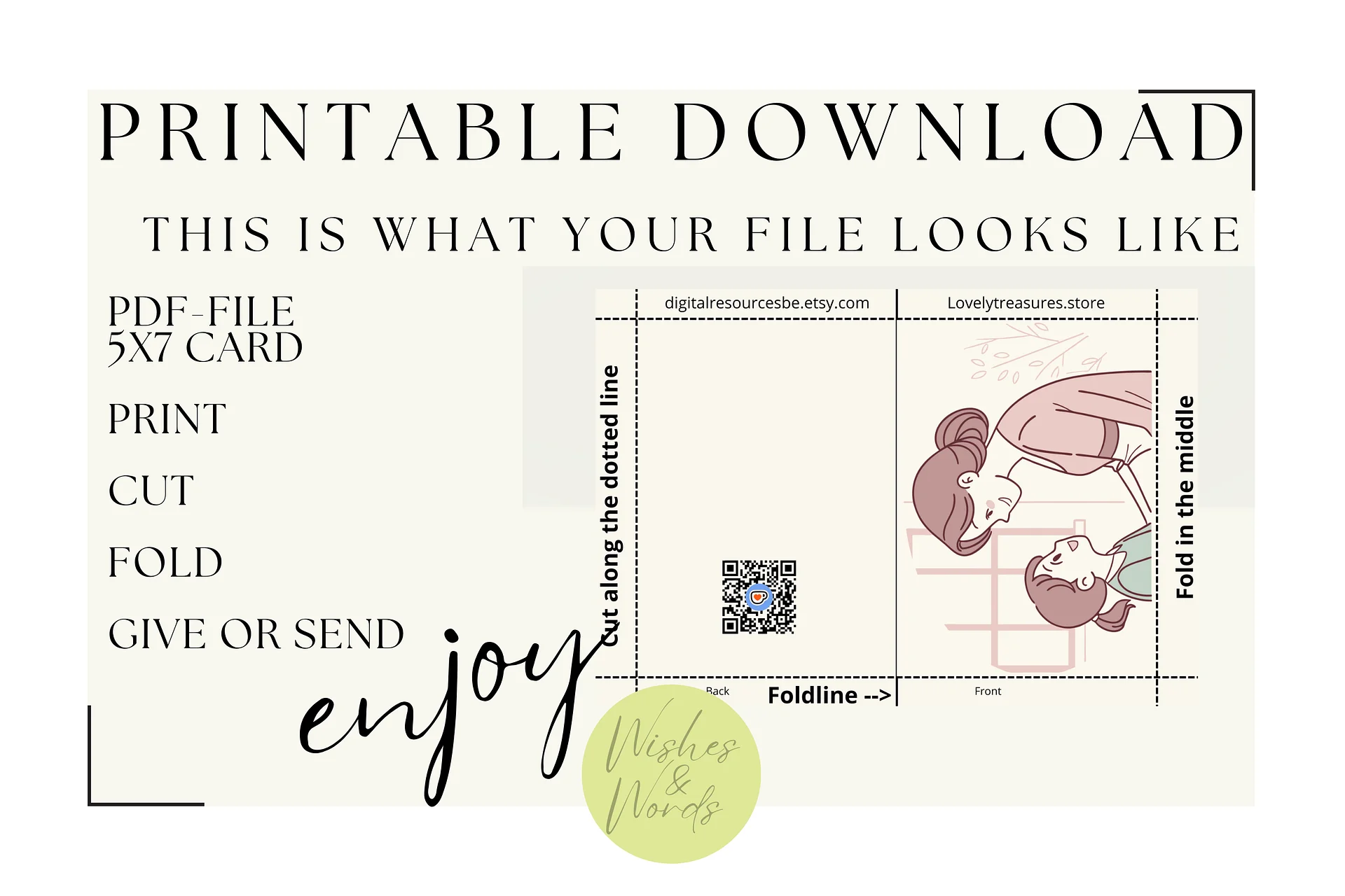 Printable Mothersday Greeting Card product image (3)