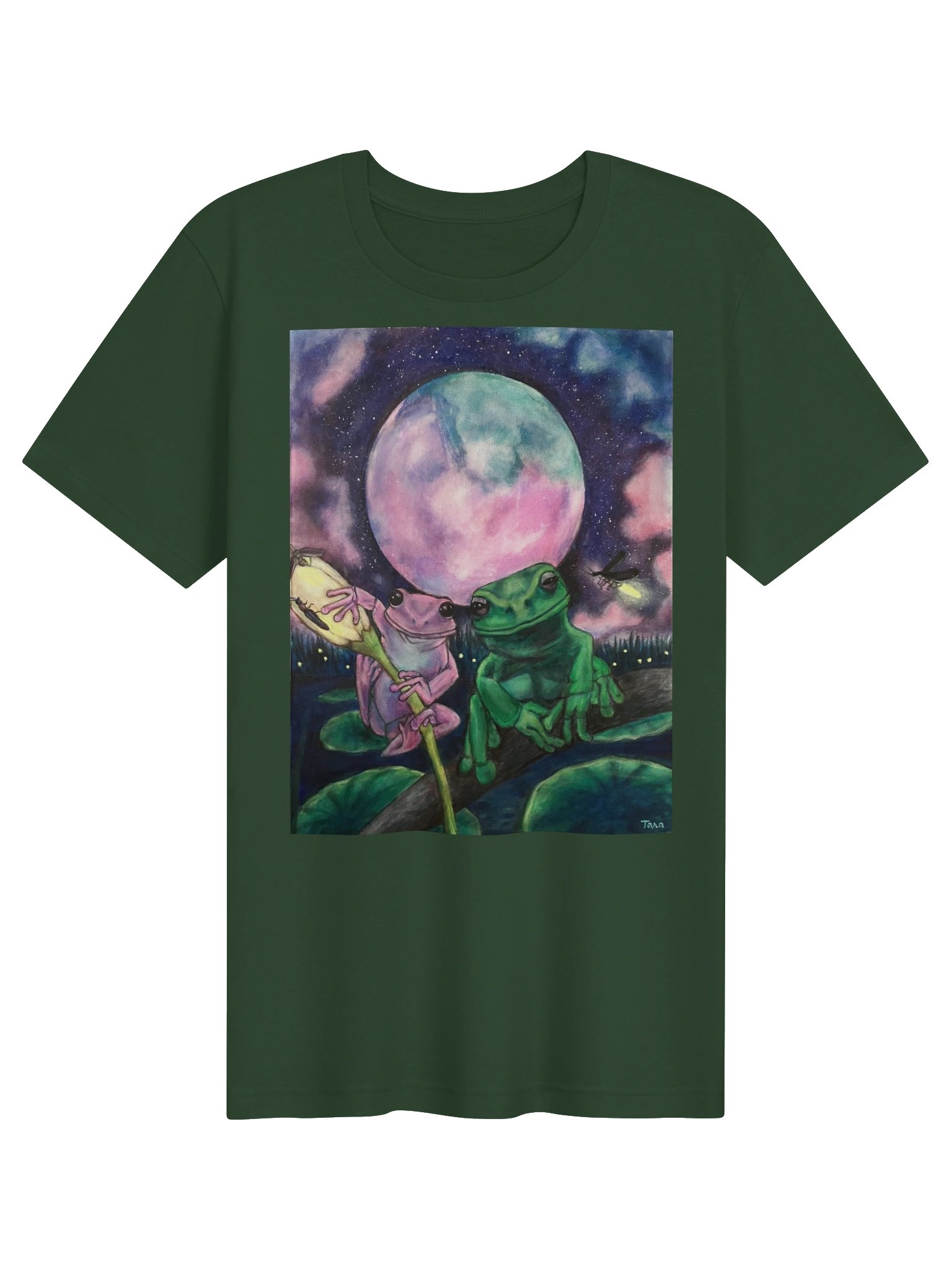Tara Frog Moon Bella+Canvas T-Shirt product image (43)