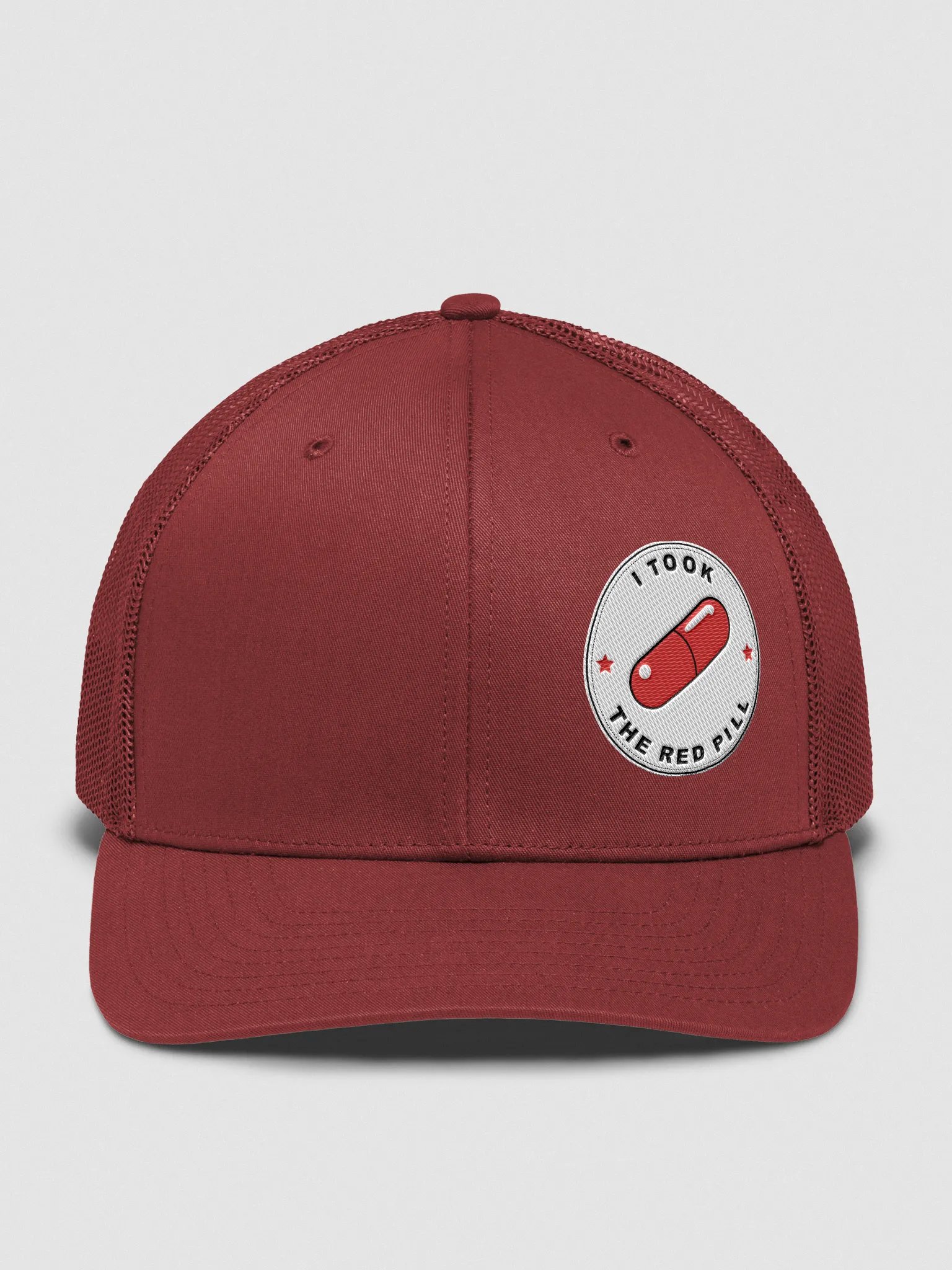 Red Pilled “Bison Staff” Trucker Hat product image (4)