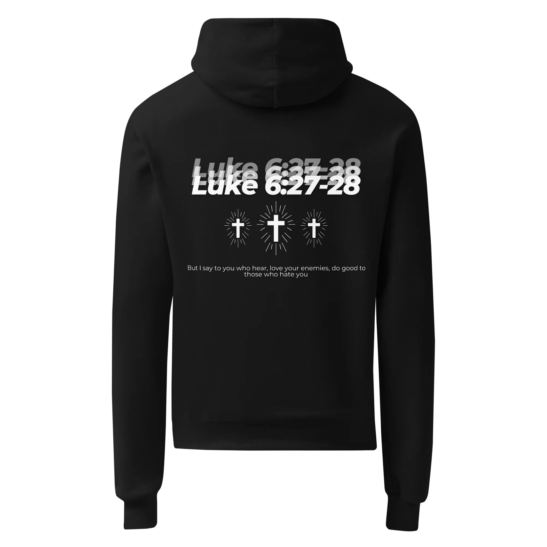 THE LOVE BEYOND HATE HOODIE – LUKE 6:27–28 product image (2)