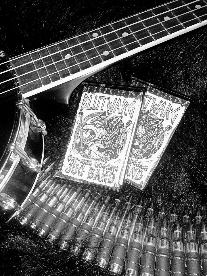 Blutwarg - One-man Goddam Jug Band Cassette Tape product image (1)