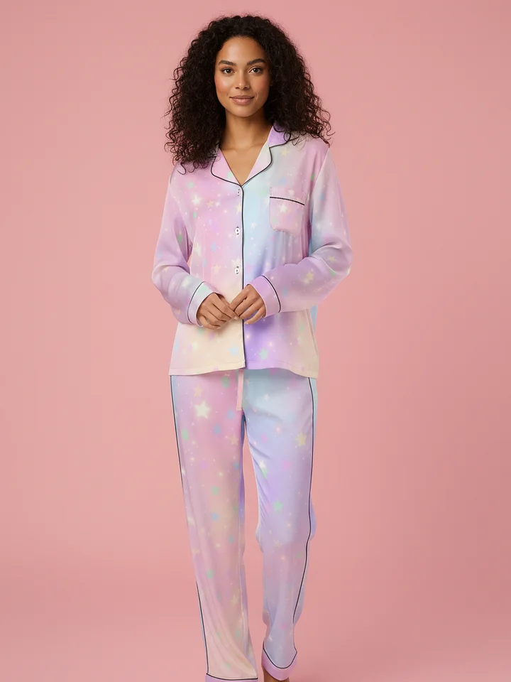 Starry Night Silky Pajama Pants product image (1)