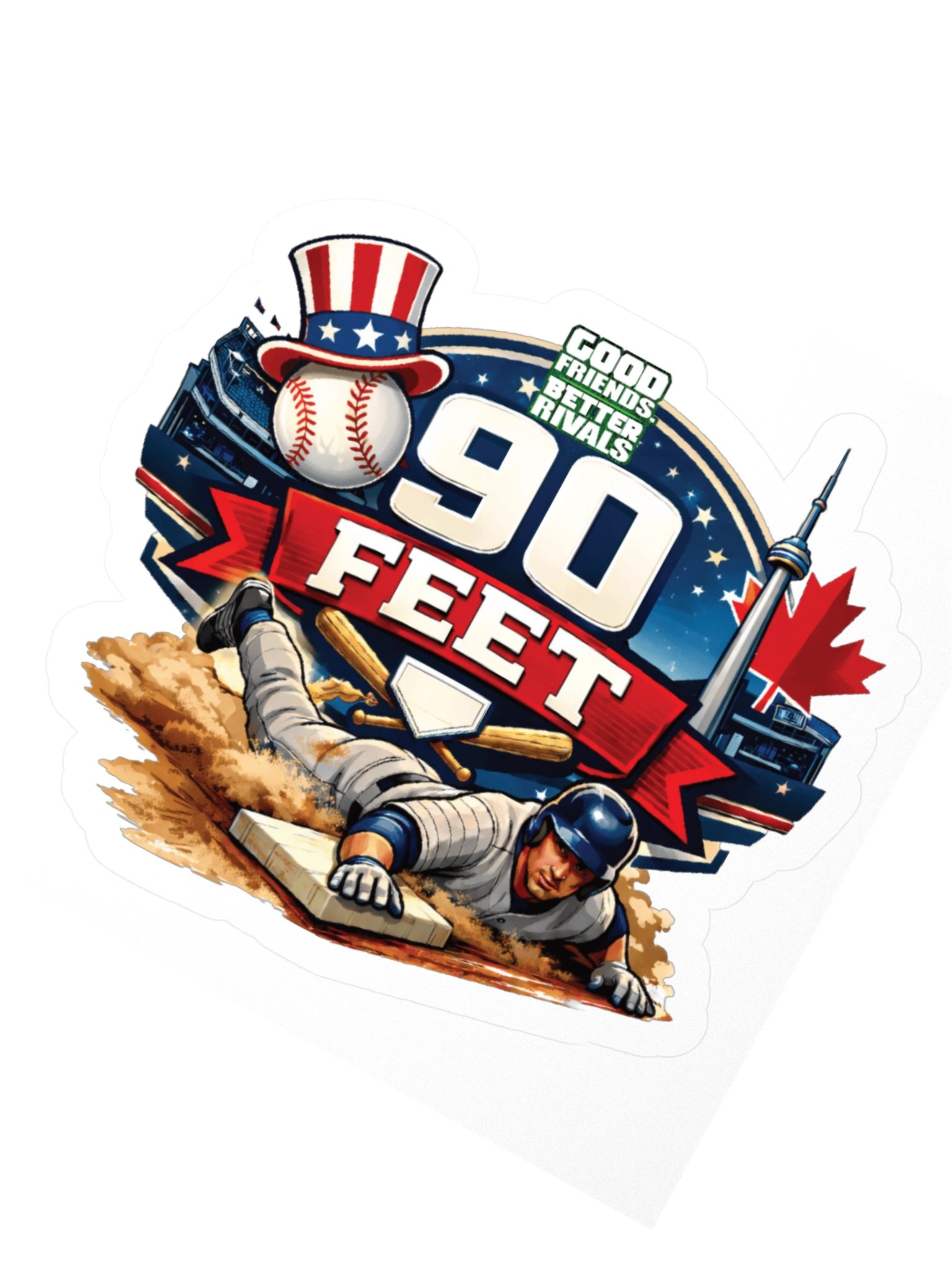 Round the Bases Sticker product image (2)