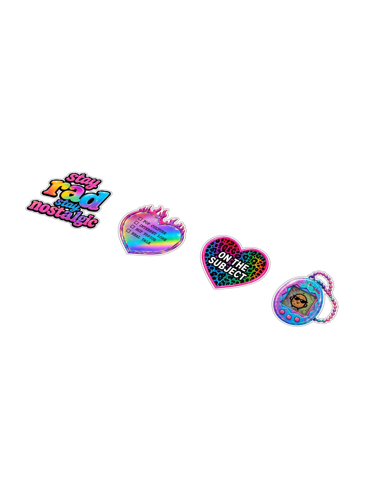 STAY RAD RAINBOW STICKER PACK product image (1)