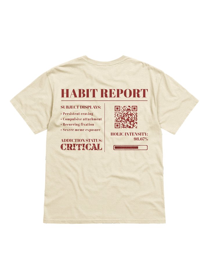 Habit Report T-Shirt product image (1)