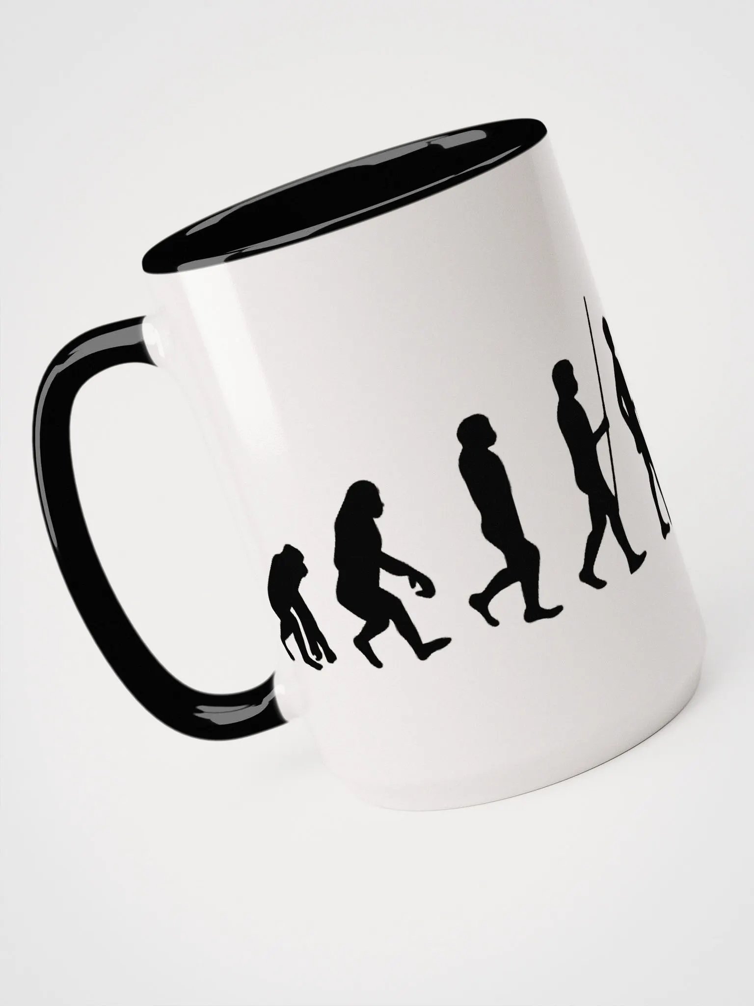Devolution of Man, 15 oz Accent Ceramic Mug product image (4)