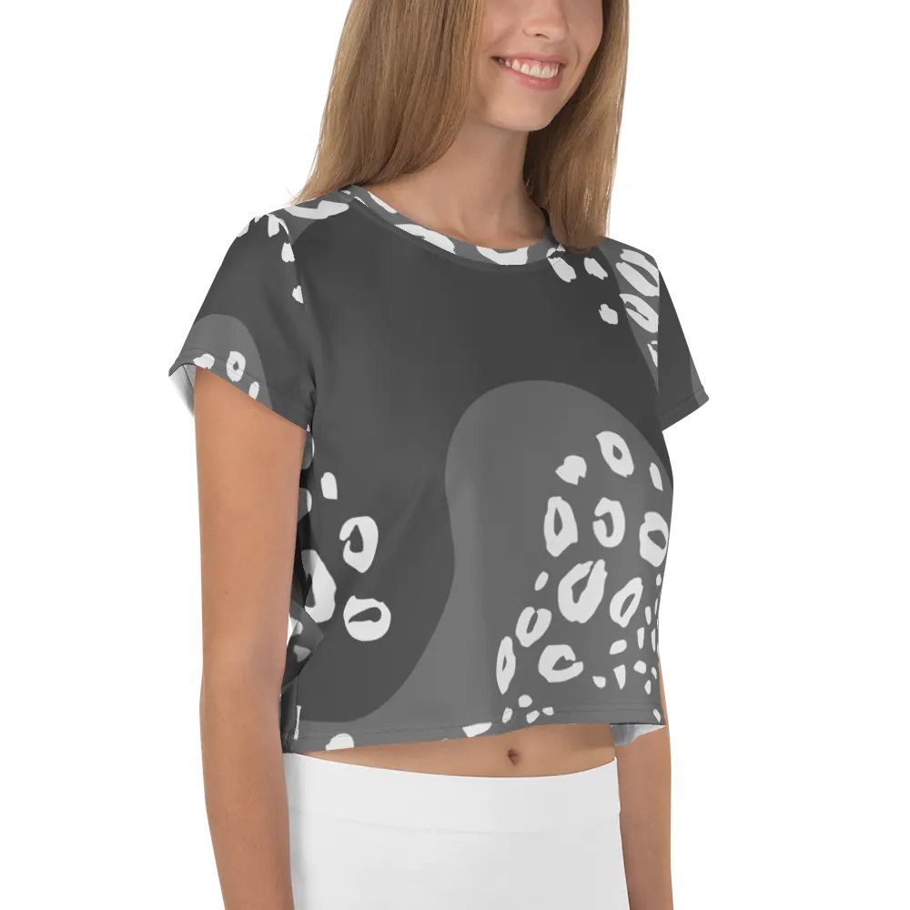 Grey Jungle Allure Crop Tee product image (4)