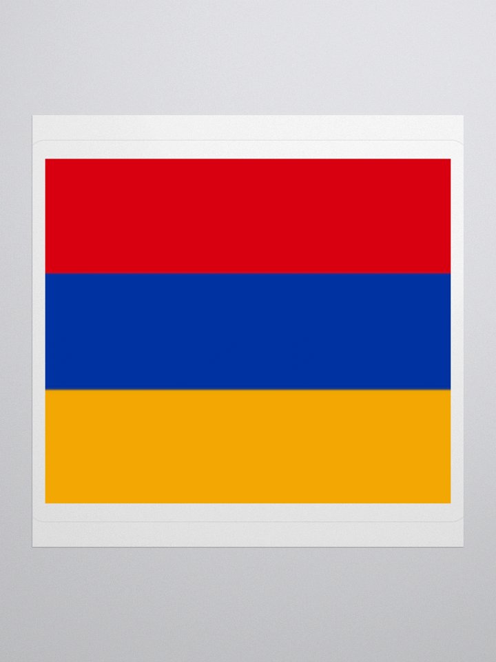 Exclusive Armenia Flag Kiss-Cut Stickers - High-Quality Vinyl, Multiple Sizes product image (2)