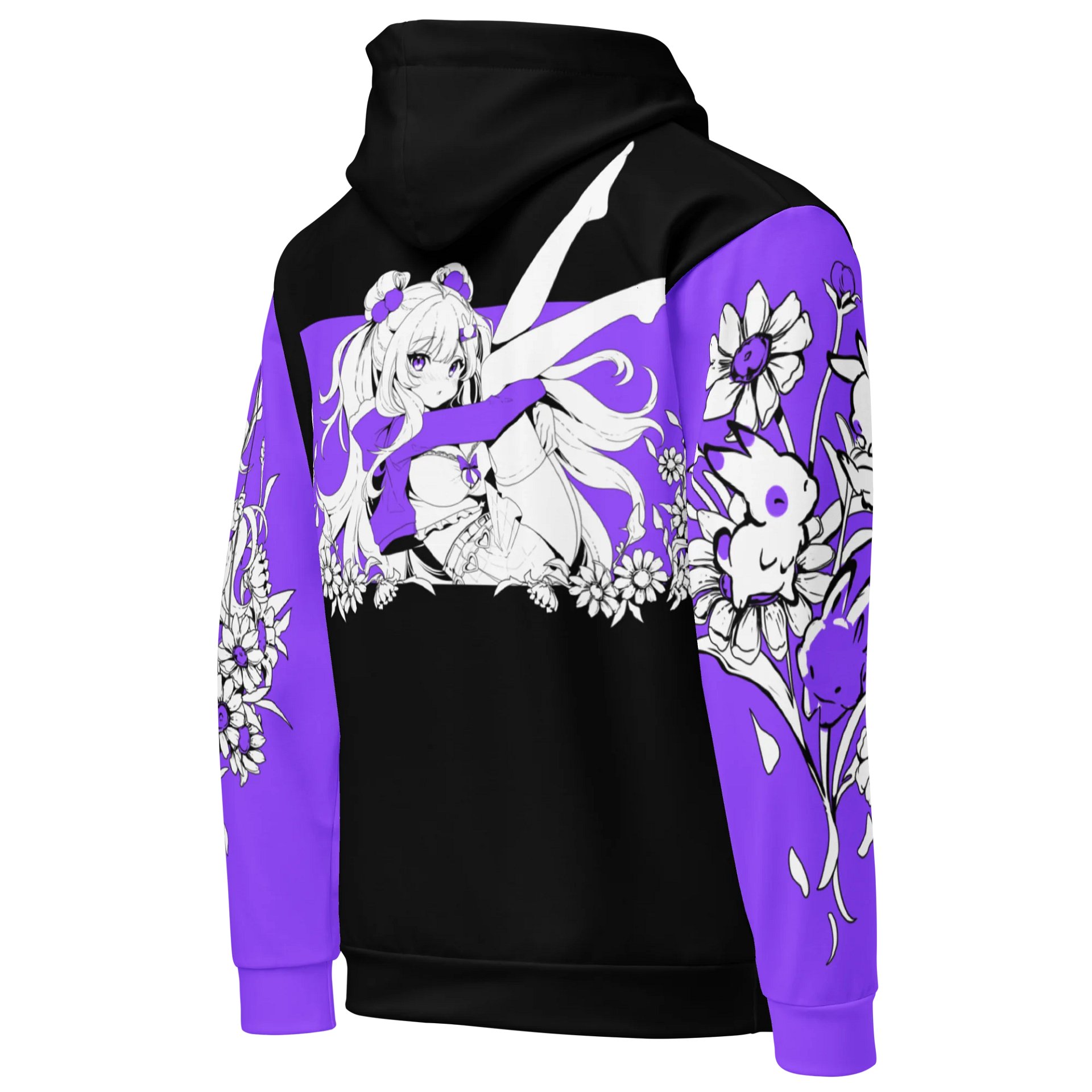 Bunny Pile Colorblock Hoodie (Purple) product image (5)