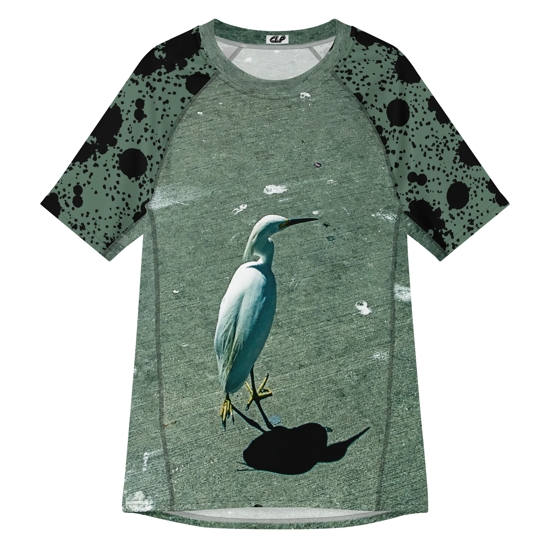 Snowy Egret Men's Short Sleeve Rash Guard product image (1)