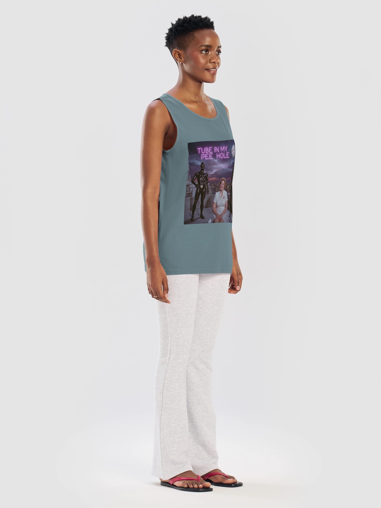 TUBE IN MY PEE HOLE | Comfort Colors Unisex Garment-Dyed Tank Top product image (109)