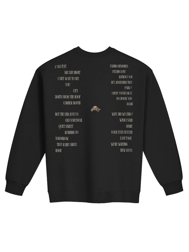 Letters Track List Sweatshirt product image (2)
