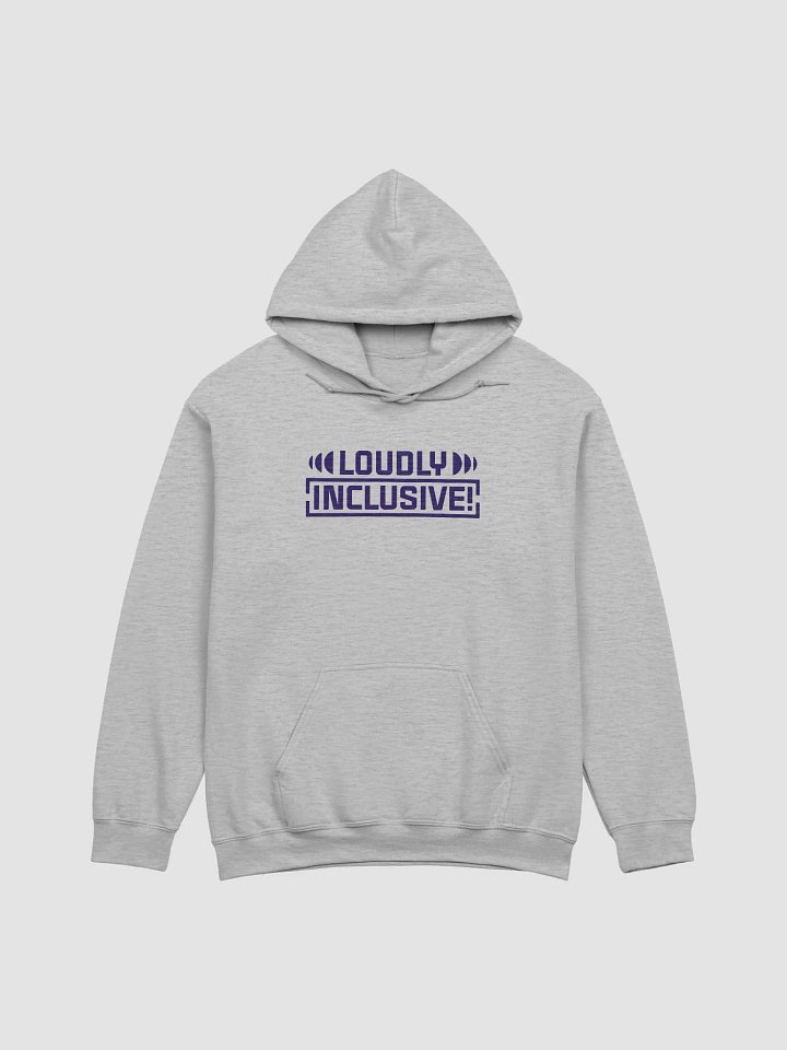 Light Hoodie with Purple Logo product image (1)
