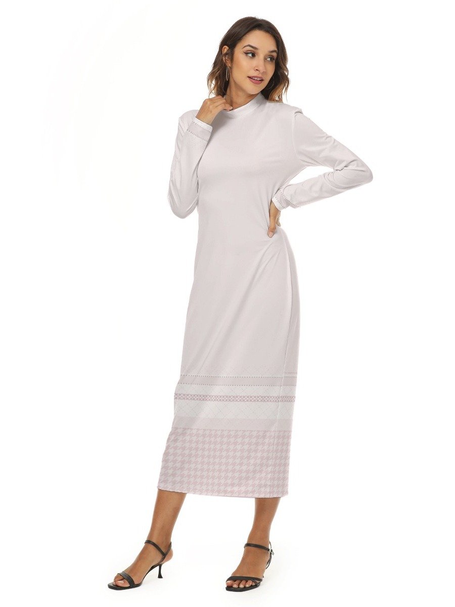 Soft Blush Minimalist Maxi Dress product image (3)