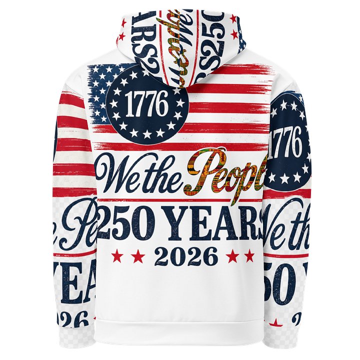 1776 Patriotic Flag Hoodie product image (2)