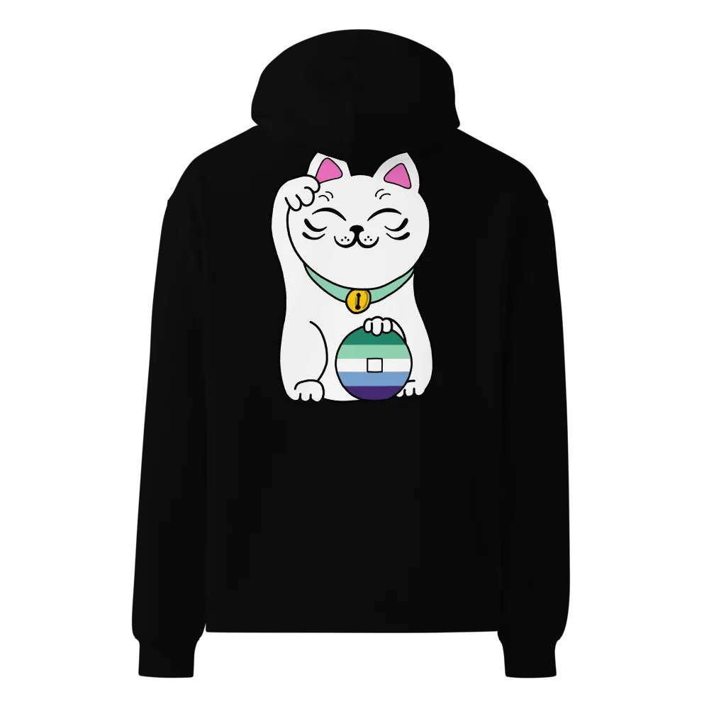 Maneki neko gay man pride hoodie product image (6)