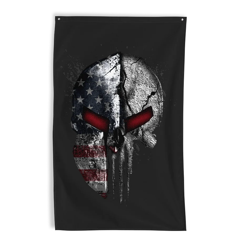 Spartan Skull American Wall Flag product image (1)