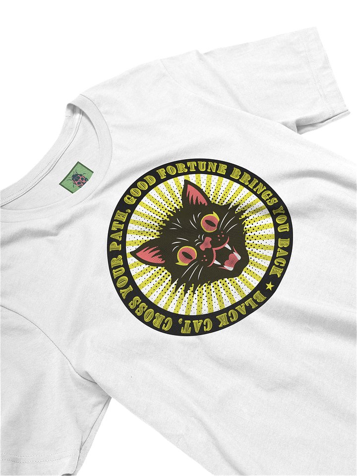 Lucky Black Black Cat Graphic T-Shirt product image (2)