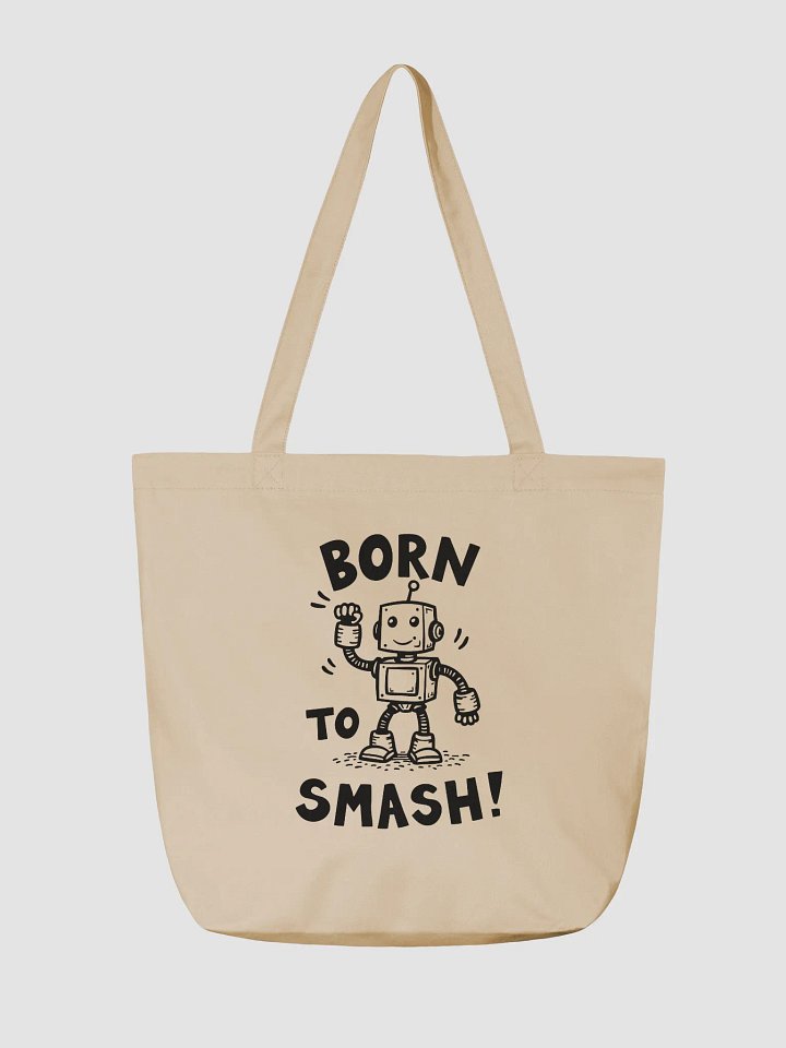 Born To Smash Organic Canvas Tote product image (2)