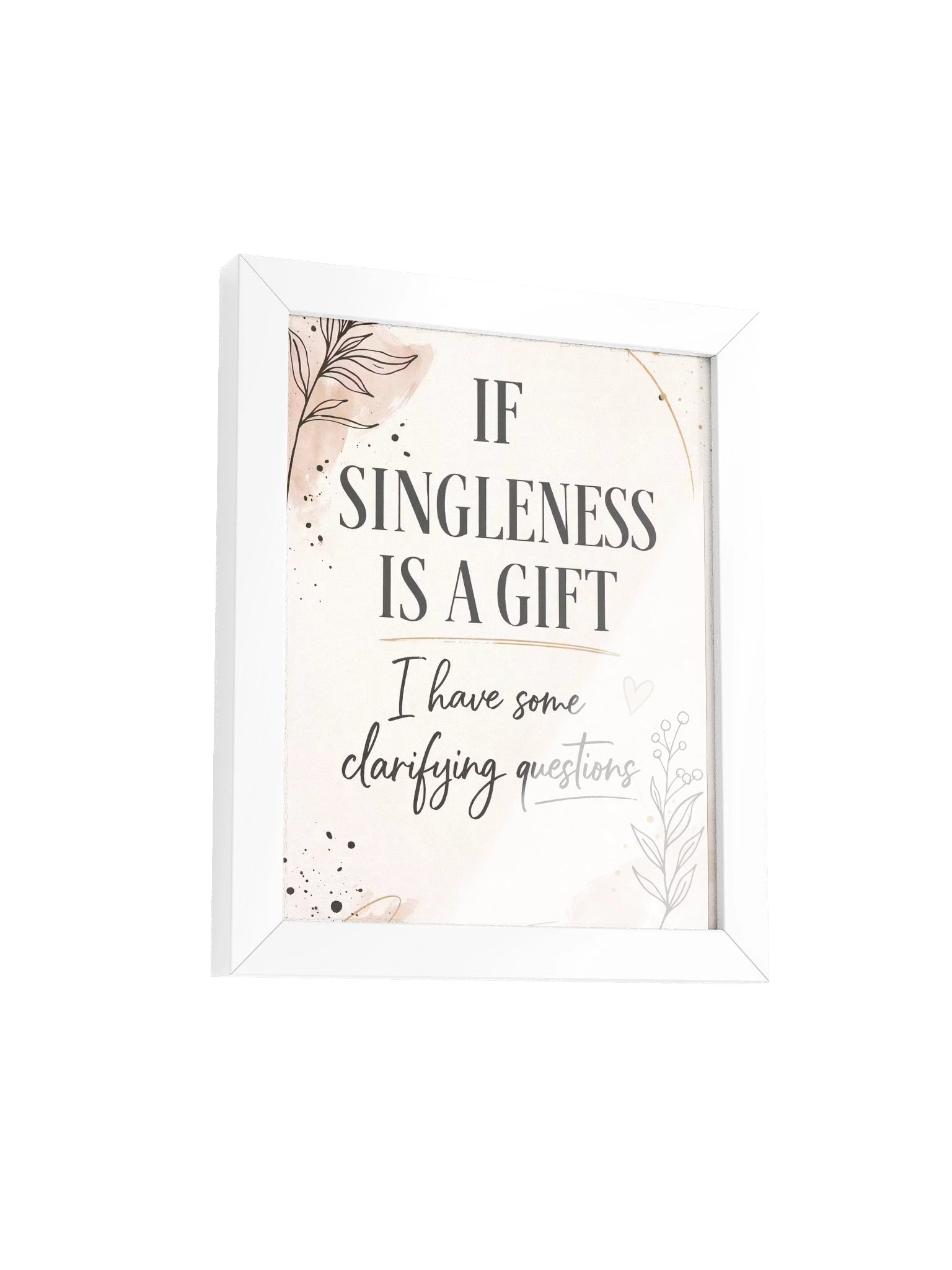 If Singleness Is a Gift | Christian Wall Art for Singles product image (3)