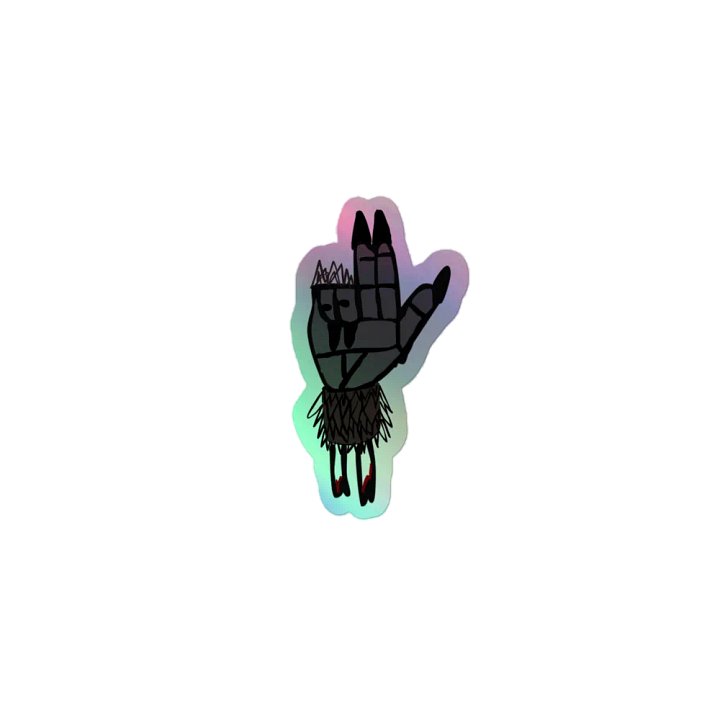 Monkey's Paw aluminum sticker product image (1)