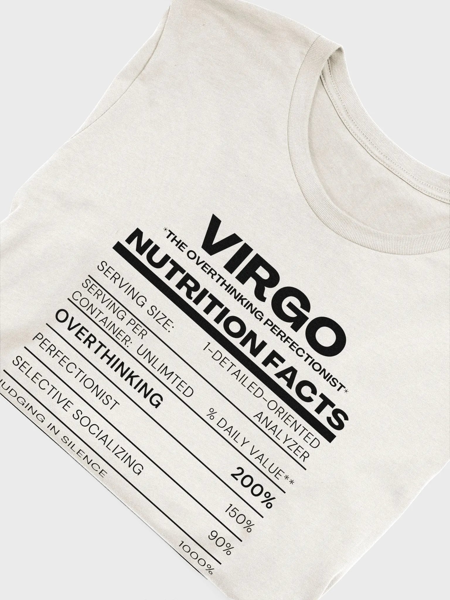 VIRGO Nutrition Facts Tee product image (9)