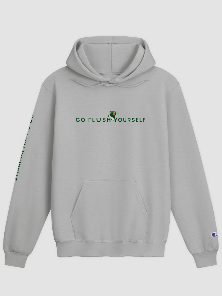 Go Flush Yourself Champion Hoodie product image (1)